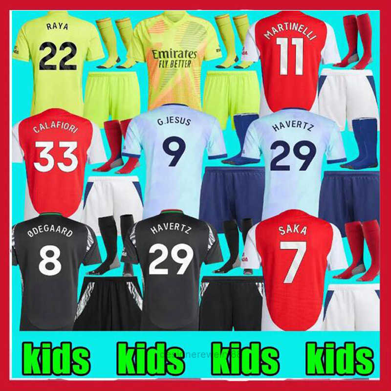 Sets-Suits Baby Kids Clothing kids kit sets 2024 Children athletic outdoor apparel jerseys arsenal jersey 24 25 saka ODEGAARD HAVERTZ RICE SMITH ROW