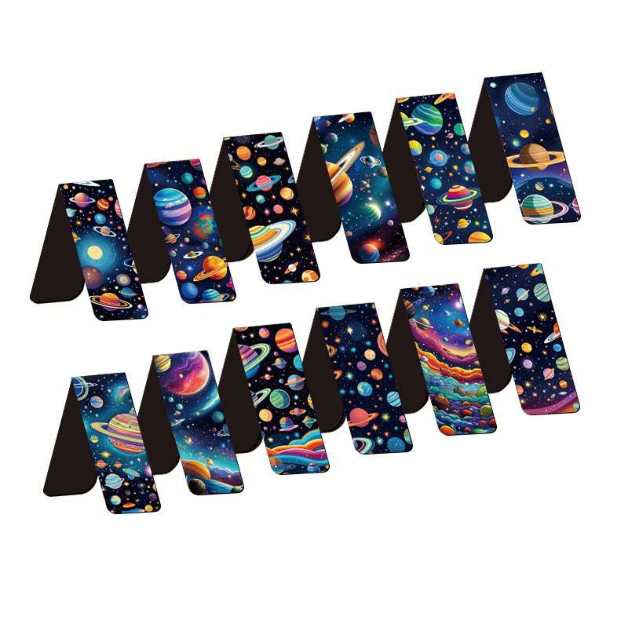 TEMU 12-pack Magnetic Bookmarks, Paper Page Clips, Educational Reading Markers For Students And Teachers