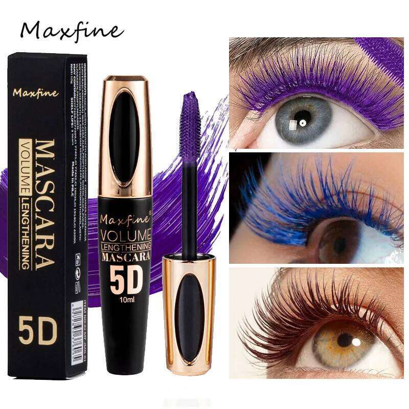 5D Silk Mascara with Big Eyes, Strong Lasting Black Content Length, Waterproof Non-caking, and Prolonged Mascara. free shipping