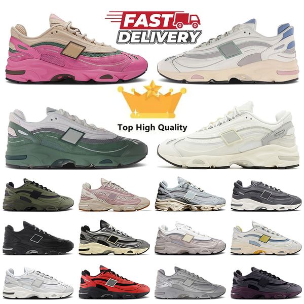 2024 New Hot Designer 1000 Running Shoes Luxury Silver Metallic Tan Pink Green Grey Sea Salt Sneakers Womens Mens Platform Jogging Walking O
