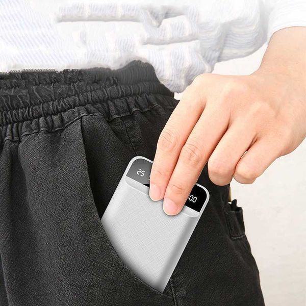 Hot Sale Mini Power Bank 10000mAh dual USB output external battery suitable for iPhone 15 Pro 14 13 12 S24 S22 P50 Powerbank T241026