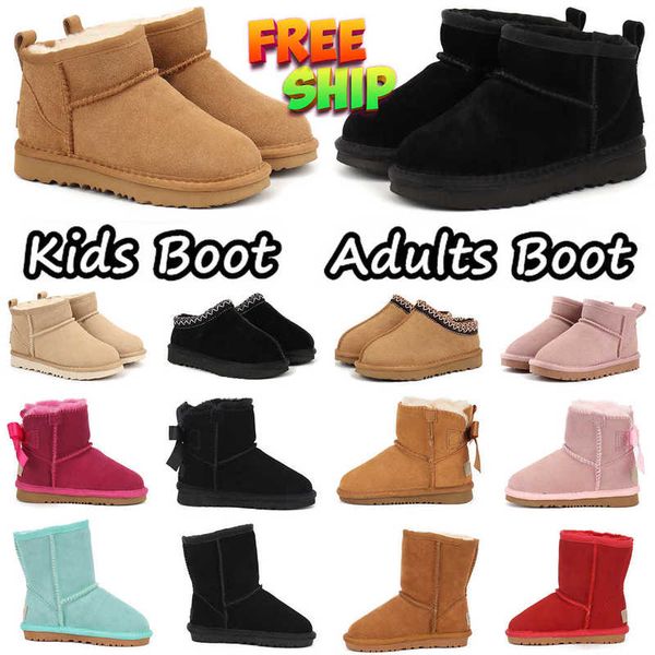 Kid Boot Tasman Womens Boots Toddler Preschool Baby Slippers Australia Child Snow Children Boys Girls Winter Classic Ultra Mini