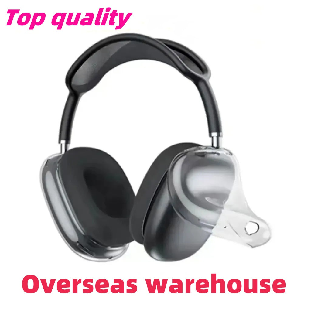 For Apple Airpods Max ANC bluetooth Headphone earbuds Accessories Transparent TPU Solid Silicone case AirPod Maxs Noise Cancelling Headset cover Cas