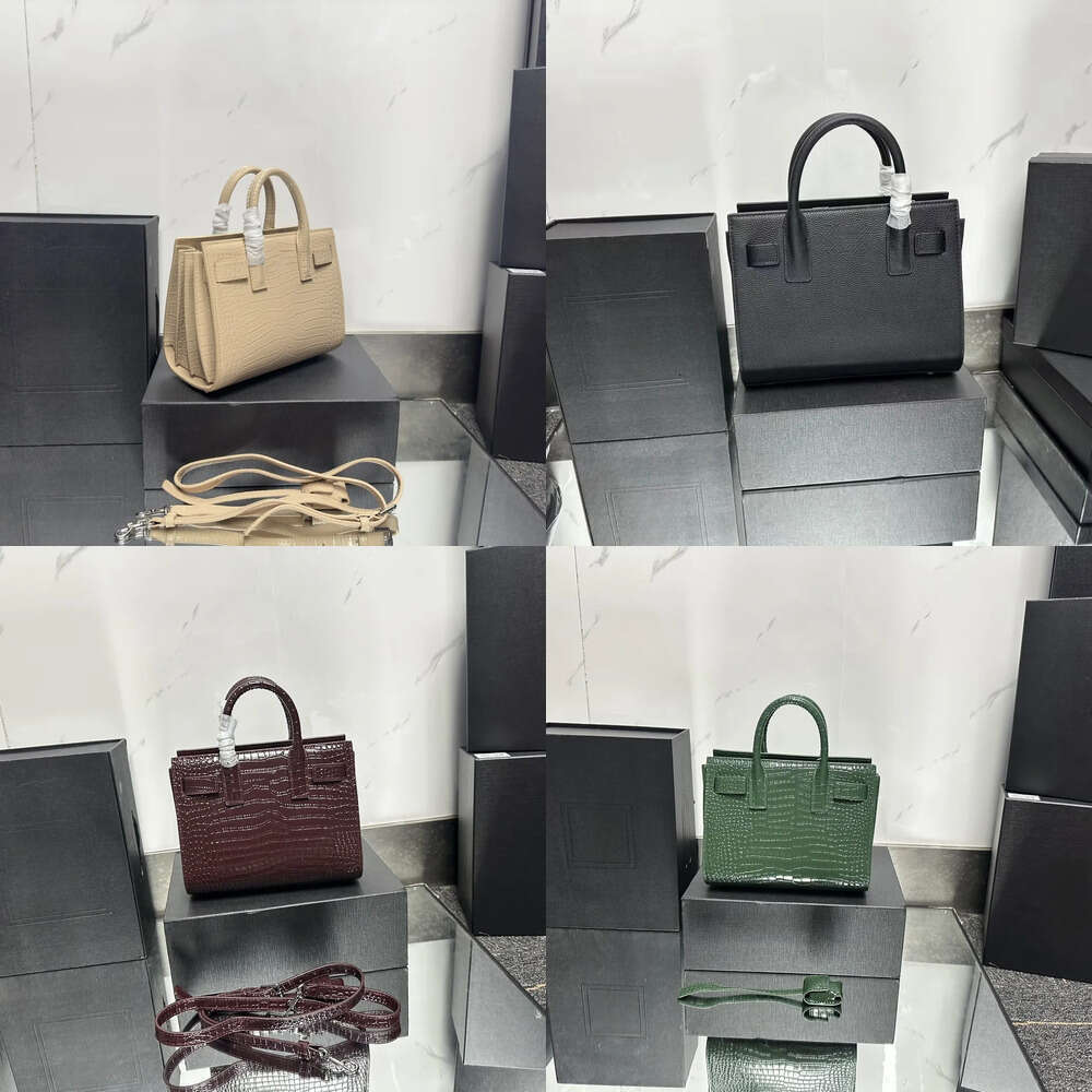 Designer Nano Sac De Jour Bags Most Popular Crocodile Grain Fashion Bag Women Genuine Matte Leather Handbag Shoulder Handbags Purse YB118 123
