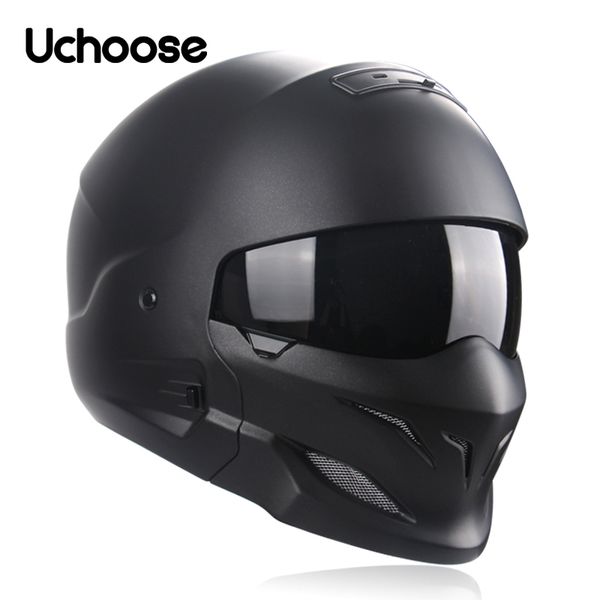 Skates Helmets Scorpion Multipurpose Combination Helmet Retro Helmet Motorcycle Cascos Moto Locomotive Personality Half Predator Helmet 2305