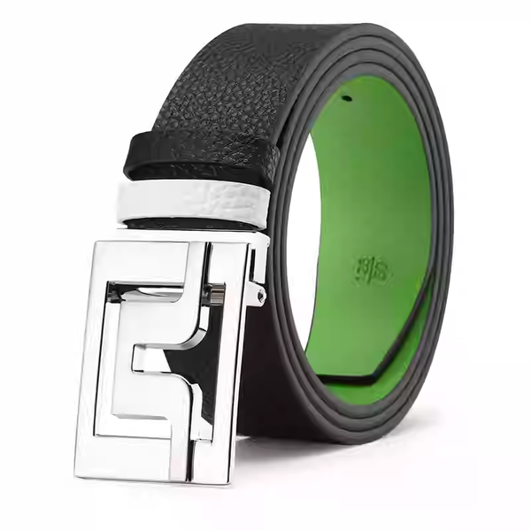 Golf Belt Men&#039;s Genuine Leather Alloy Automatic Buckle Fashion Luxury Casual Belt Two Colors Optional Free Shipping