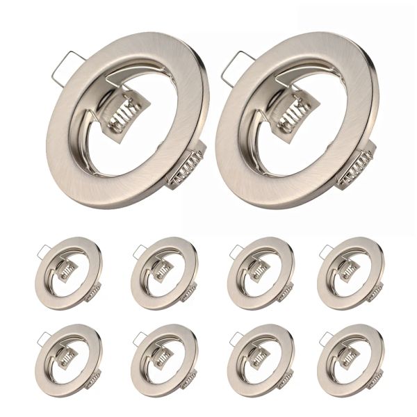 10pcs Down Light Frame Recessed LED Ceiling Fixtures Downlight GU10 MR16 Ceiling Spot Lights Fitting Fixture