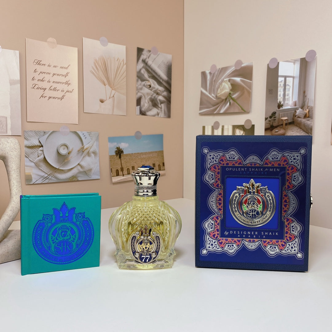 Shaik 77 Perfume Fragrance 100ml Opulent Shaik Classic Men Parfums EDP Long Lasting Smell Eau De Parfum Abstract Oriental note Sapphire Man Cologne