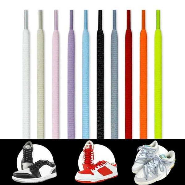 Shoe Parts Accessories New Oval Sneakers Shoe Laces Semicircle Sports Shoelaces Classic Round Shoelace Woven Casual Boots Shoestrings for Ad