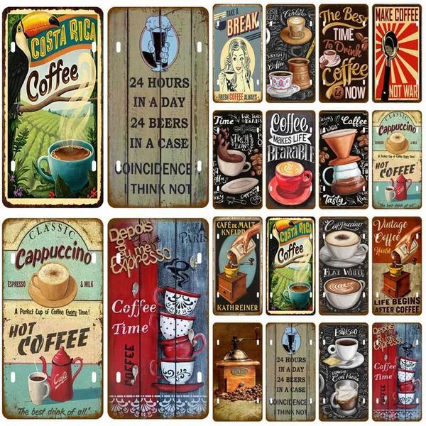 Vintage coffee bottle used for coffee kitchen living room art board vintage metal logo tin logo home decoration beverages beer X241113