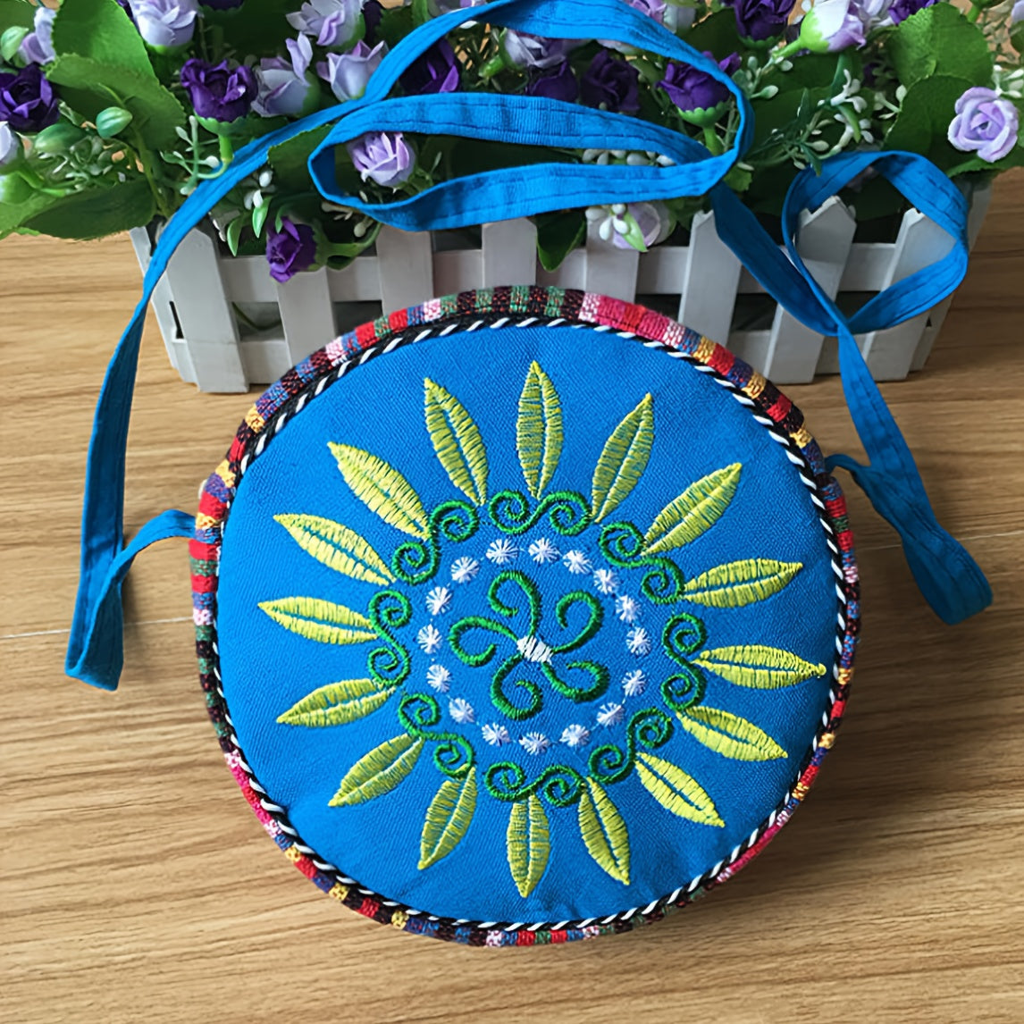 TEMU Women' Tote Bag With Zipper Closure - Vibrant Floral Print Durable Polyester Crossbody Purse, Hand Washable Gift For Women, Casual & Formal Use,