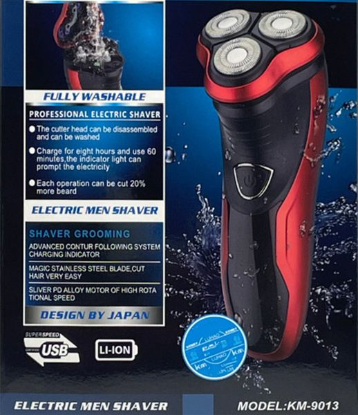 Hot Portable Rechargeable Electric Shaver Washable Trimmer Barbeador Face Men Rotatable Shaving Machine Groomer Beard 3D Electric Razor Drop