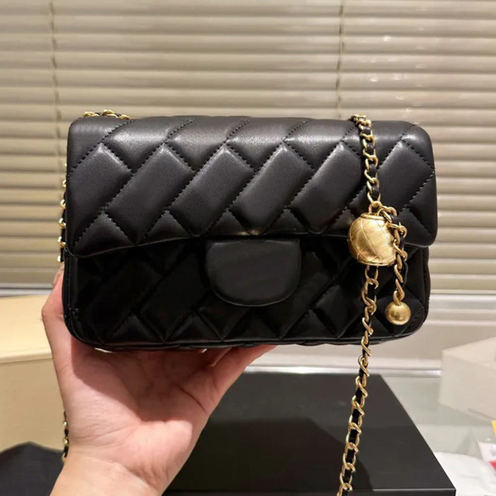 designer bag cf Handbag 5A Real Shoulder Bag Golden buckle Gold Ball Purse Women Totes Classic Clutch Genuine Leather Crossbody Wallet