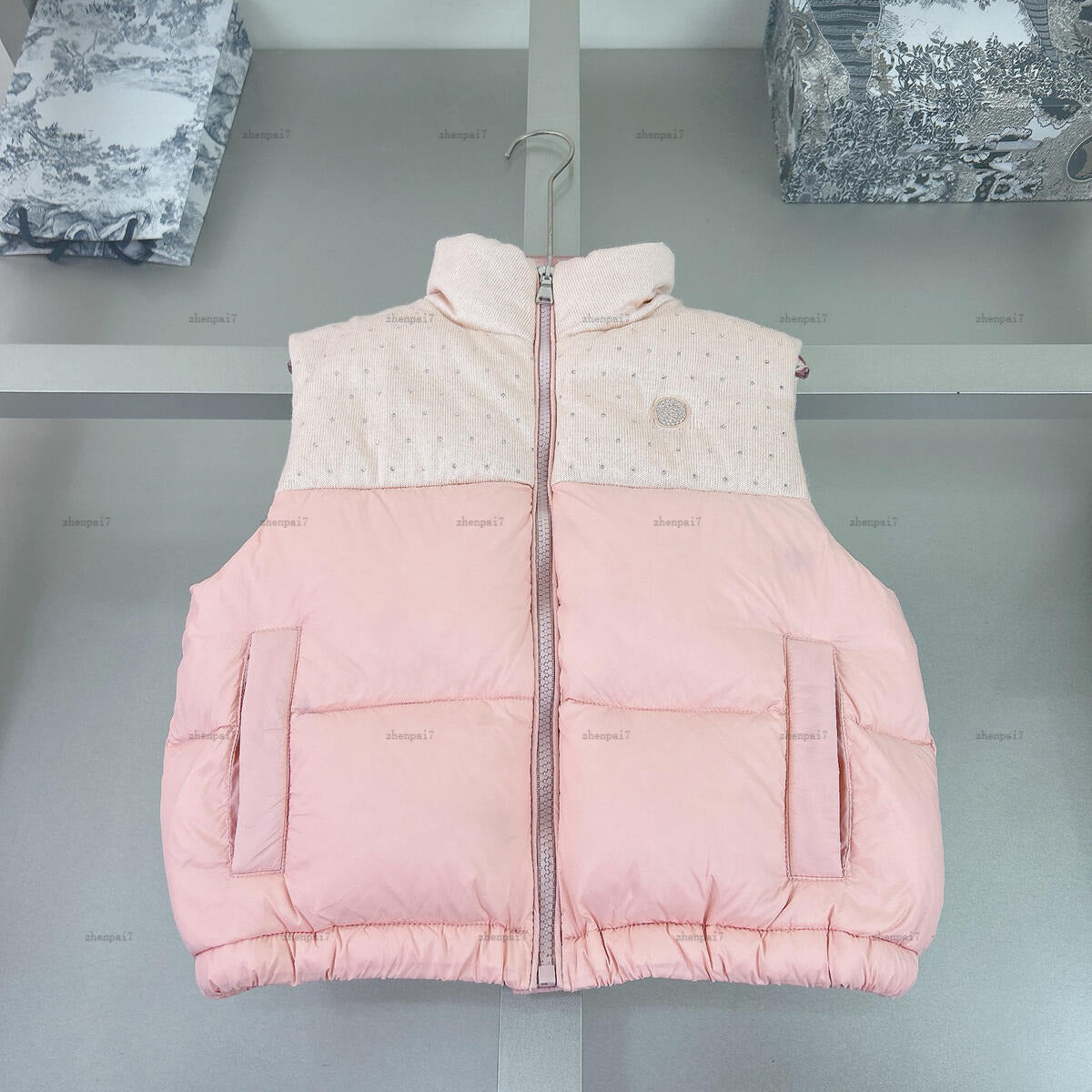 Top baby vest Winter child waistcoat kids designer clothes Gradient color design Sleeveless boy coat girl jacket A239X07N063