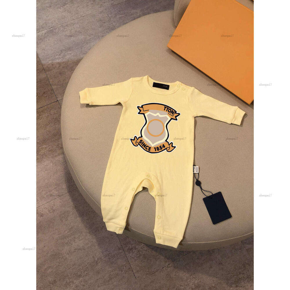Top newborn jumpsuits pattern printing toddler romper designer Baby clothing Various styles Autumn infant bodysuit A145X04N081