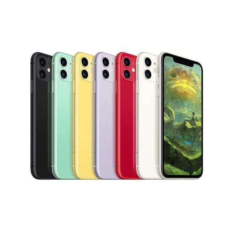 Original Apple iPhone 11 128GB Unlocked A13 Bionic Chip 12MP Camera Support NFC Face ID 6.1 inch 1792 x 828 LCD Screen Mobilephone