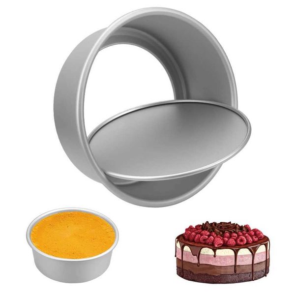 Anodization Cake Pan Anode Surface Bakeware Bakery Tools Dish Oven Baking Tools Removable Mousse Chiffon Cake Mold Z250116