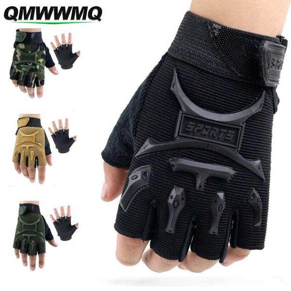 Cycling Gloves 1Pair Kids Sport GlovesHalf Finger Gloves Kids Boys Girls Cycling GlovesKids Fishing Gloves for Cycling Fishing Outdoor Sport