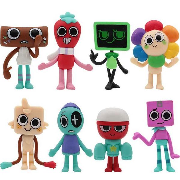Plush Dolls 6-8cm Dandys World Figures Toys Dandys World Pvc Models Cartoon Scrap Boxten Goob Action Figure Decora For Kids Birthday Gift J2