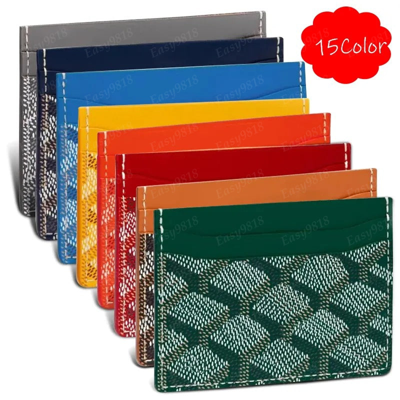 Designer card holders purse cardholder men women credit card wallets package ladies coin purses luxury leather mini wallet black red pink green orga