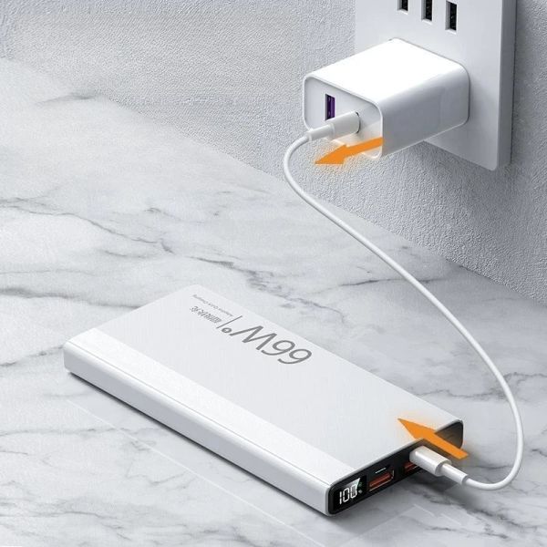 Cell Phone Power Banks 30000mAh Power Bank 66W External Battery Fast Charging Powerbank for iPhone 15 Samsung Portable Charger Poverbank CL2