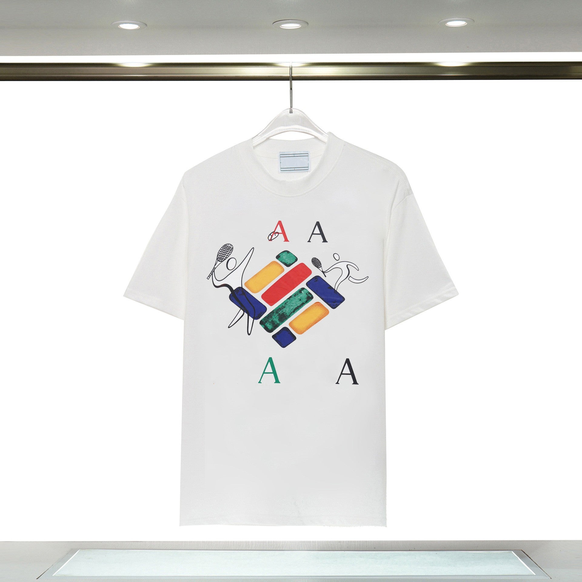 Men&#039;s T Shirts Designer Summer Loose And Breathable Digital Print Half Sleeve