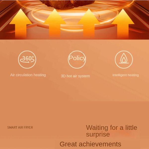 15L Air Fryer Large Capacity Touch Screen Low Fat Defrosting Machine Toaster Kitchen Cookware Home Intelligent Electric Oven