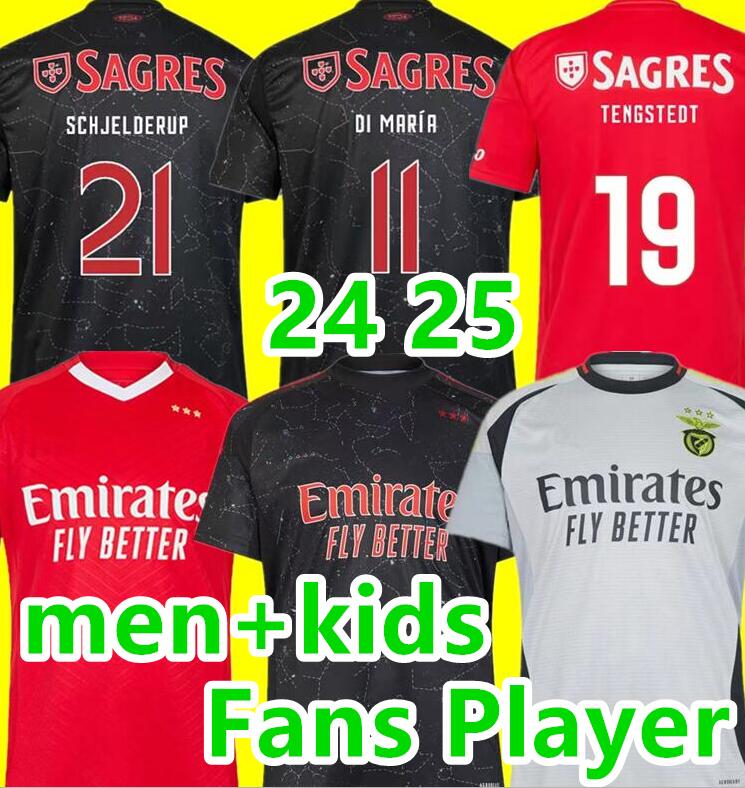 new 2024 DI MARIA BeNfIcA soccer jerseys NERES RAFA G.RAMOS ANTONIO SILVA GUEDES GRIMALDO 24 25 Home away third Mens kids kit Football shirts camisa