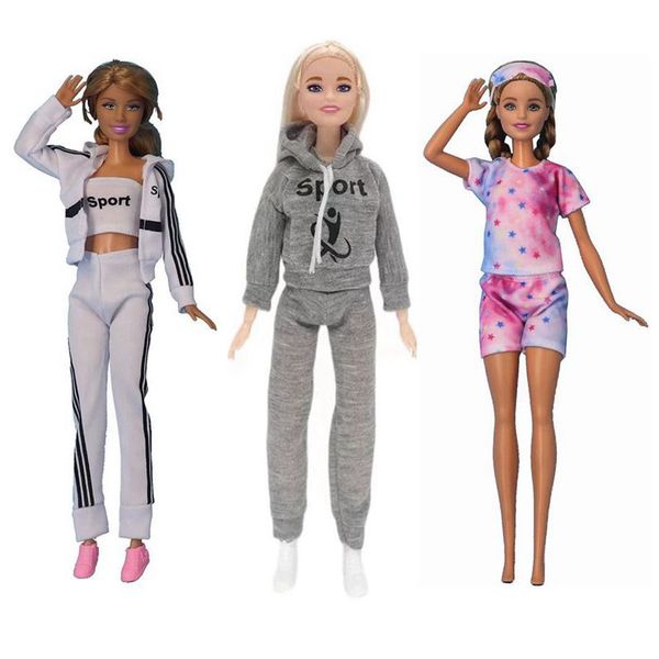 2024 Newest Hot Sale Kawaii Doll Sport and Sleeping Clothing Figure Mini DIY Kids Toys Fast Shipping Items For Doll Play House Toy Set