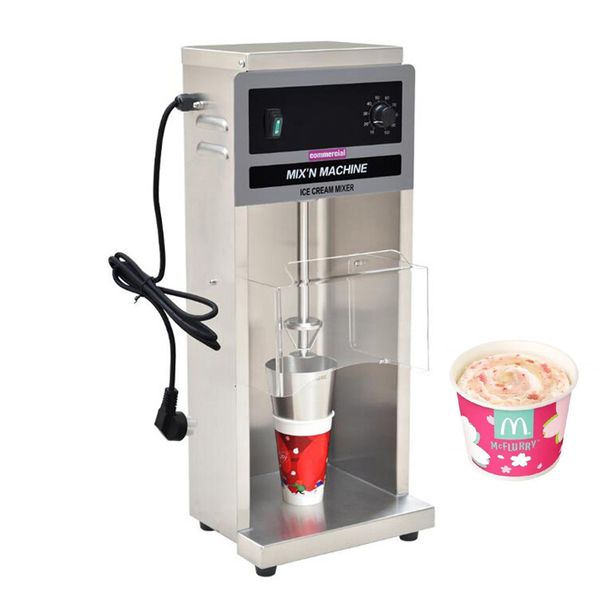 Stainless Steel Cup Yogurt Real Fruits Ice Cream Blender Mixer Frozen Fruit Swirl Drill Ice Cream Machine