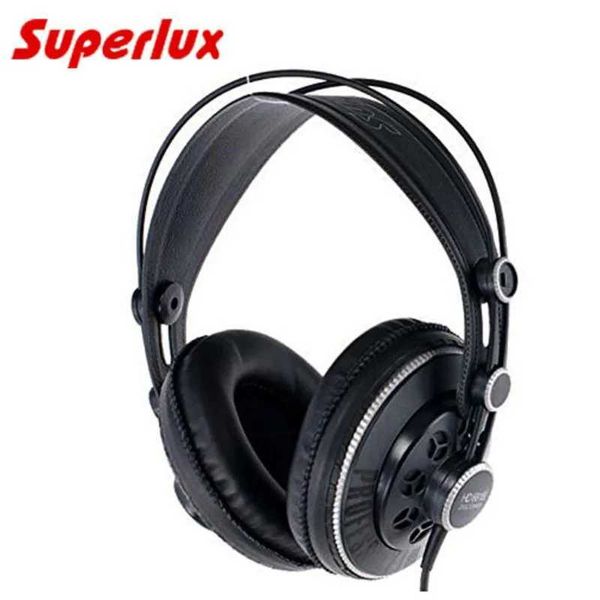 Headsets Professional Studio Headphones Superlux HD681B Semi-open Dynamic Stereo Monitoring Headset DJ Hifi Noise Cancelling Earphone J24012