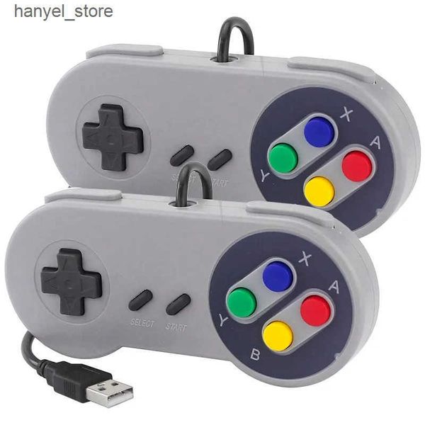 Game Controllers Joysticks 2PCS USB Gamepad Gaming Joystick SNES Game Controller Retro Gamepads for PC NESPi RetroPie Game Control for Raspb