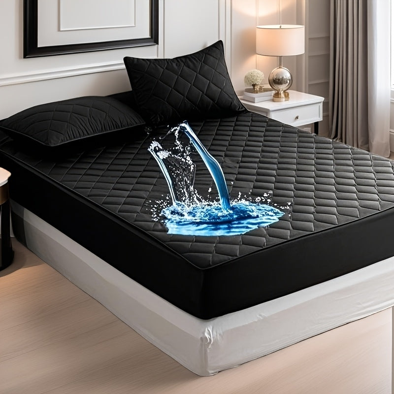 TEMU Cosybay 2pcs-3pcs High Quality Mattress Protector With Pillowcases, Cooling Bedspreads, Soft Like Satin Bedroom Mattress Pad Cover With Pillow