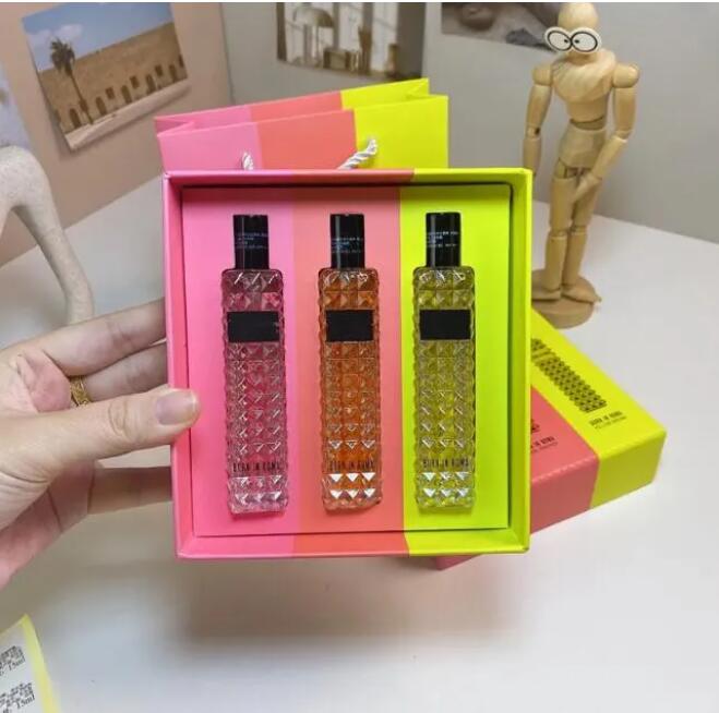 Designer Perfume Set 3pcs*15ml Woman Fragrance Donna Yellow Dream travel size High Quality EDP Long Lasting Cologne Spray Christmas Day gift