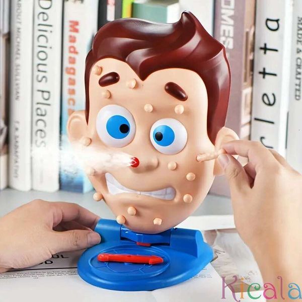 1 Set Popping Pimple Water Spray Toy Interesting Parent-Child Board Game Face Squeeze Acne Anti-stress Novelty Toys Children