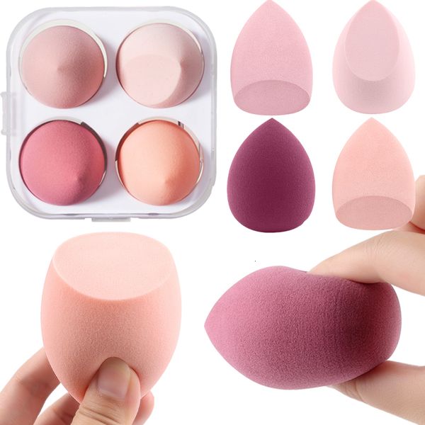 4pcs Egg Makeup Cosmetic Puff Dry and Wet Cushion Foundation Powder Sponge Beauty Tool Make Up Accessories Tools F715-7