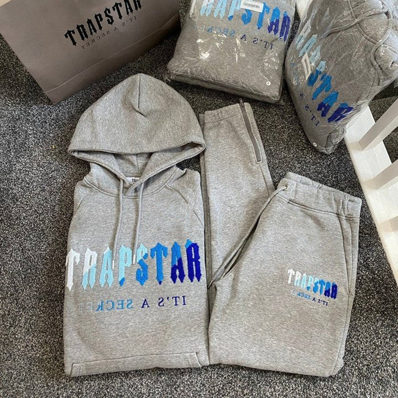 New Arrival Trapstar Hoodie Sweatshirt Set Towel Embroidery Fleece Hoodied Sweatshirts Tracksuit Men Clothing