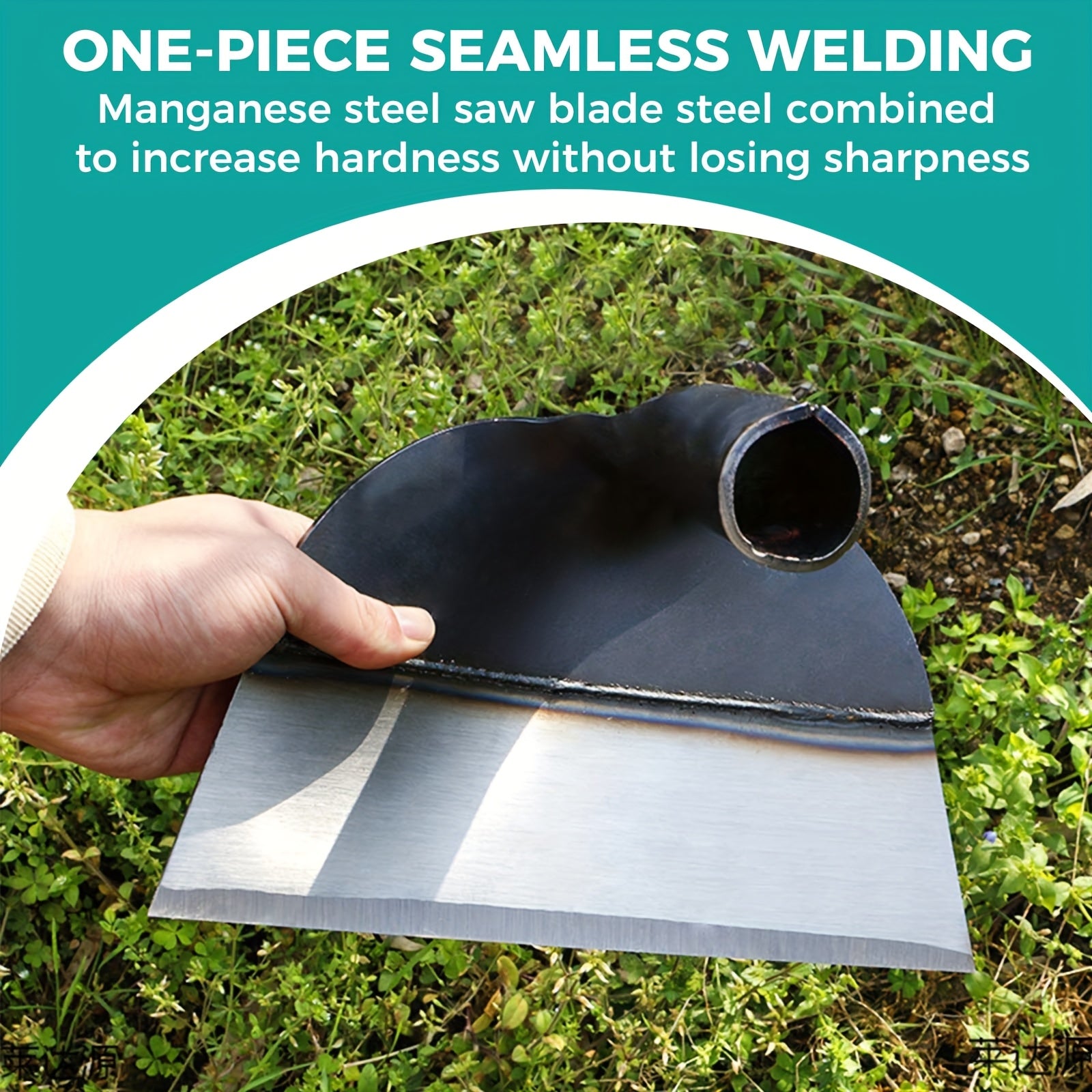 TEMU 1 Steel Farm Gardening Weeding Hoe | 10.23 Inches | (without Handle), Garden Tool, Weeding Garden Hoe, Garden Hoe Substitute, Gardening Planting