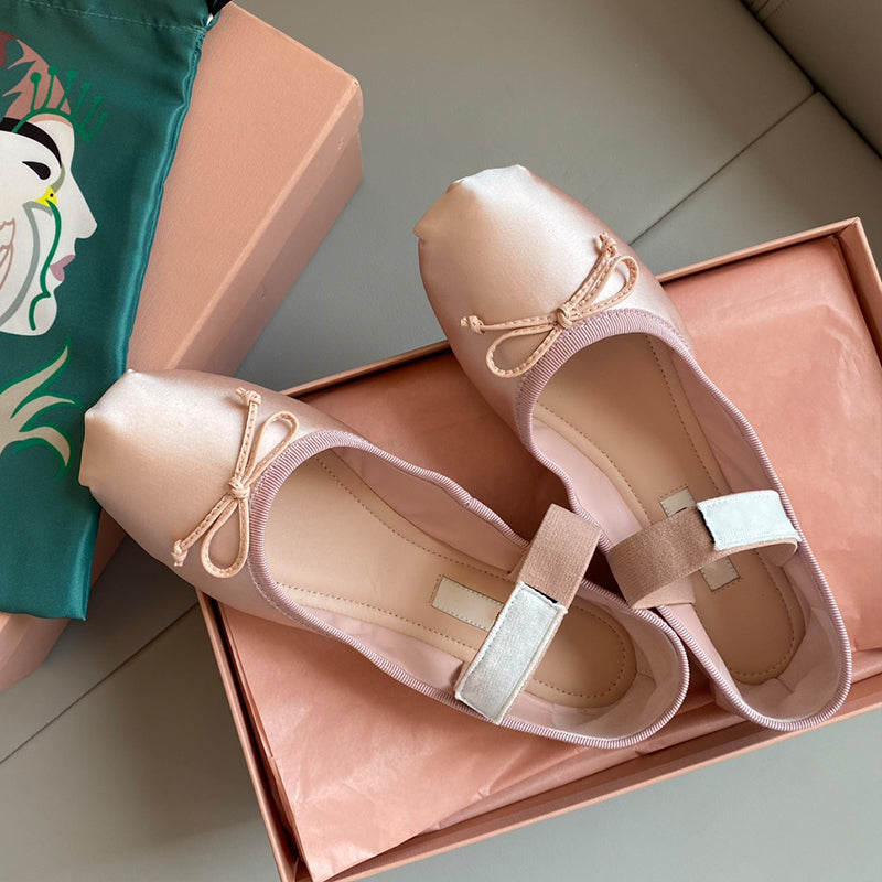 Designer Shoes Mary Jane Ballet flat shoes Flat Sandals women&#039;s luxury Brand Leather factory footwear with box