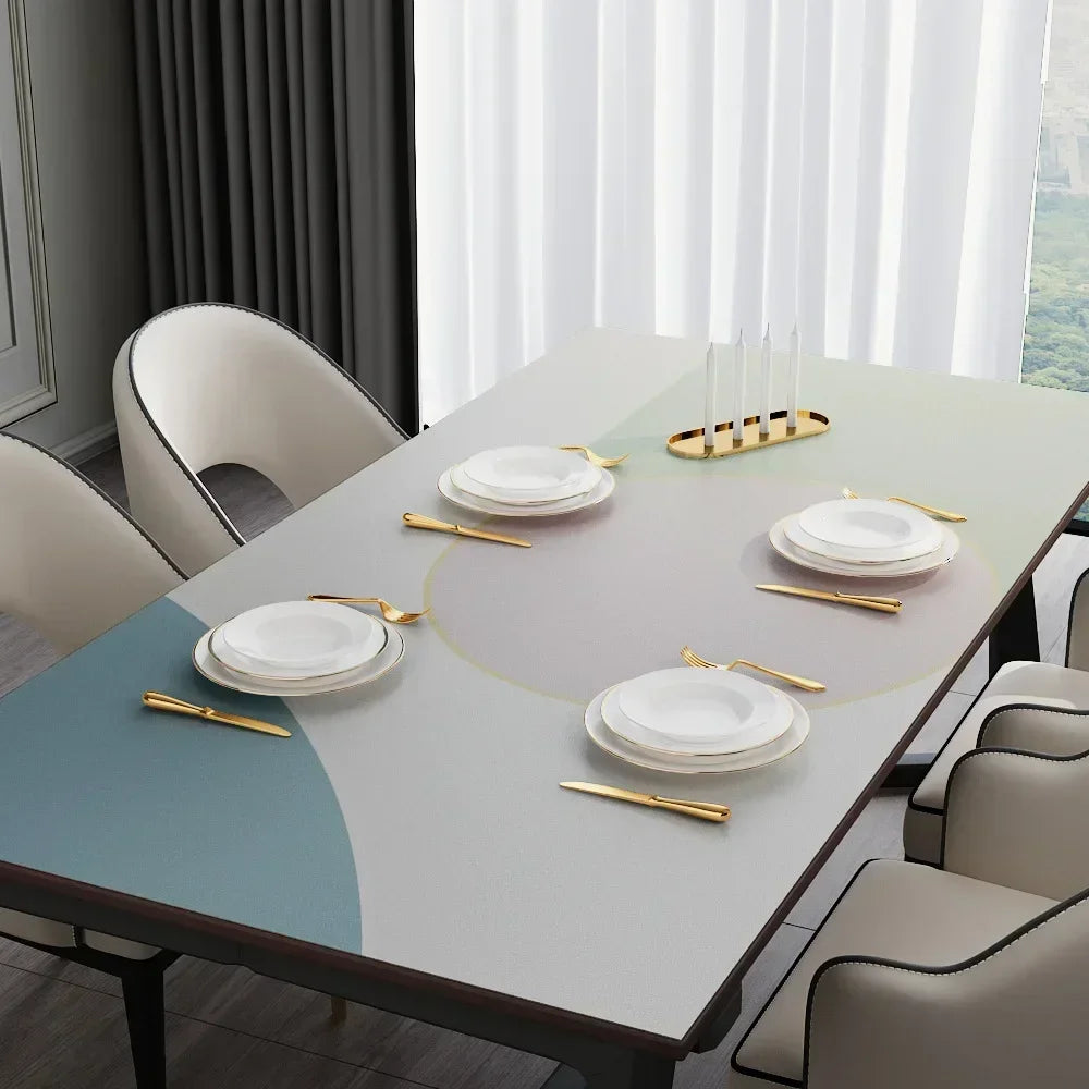 Cloth PVC Morandi Dining Cushion Cloth Thickened Household Rectangular Coffee Table LTVX01