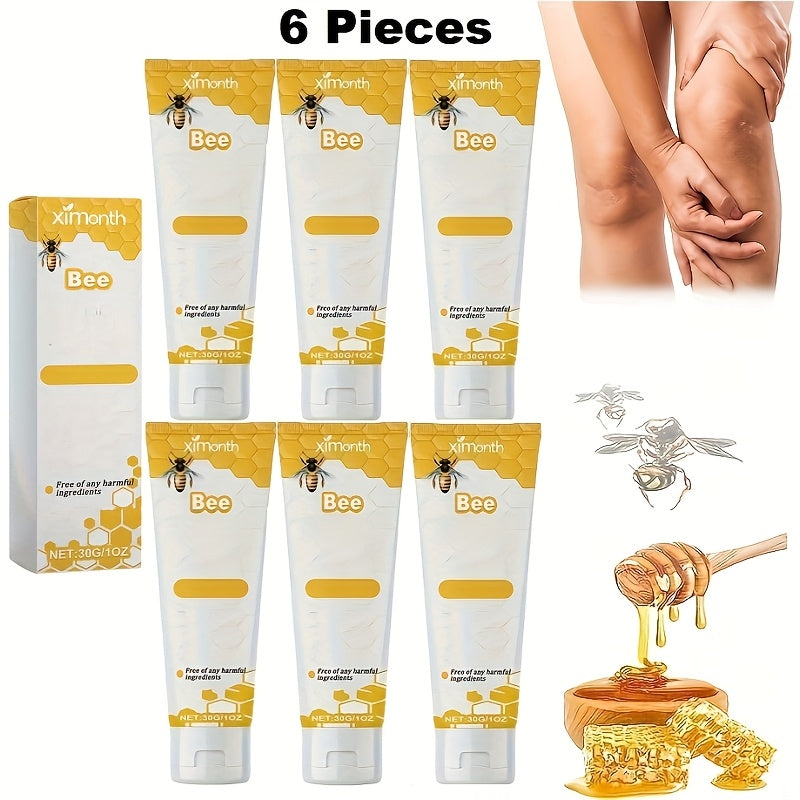 TEMU 30g-1oz (6 Sticks) Bee Venom Joint Gel Cream, Massage Cream, Moisturizer, New Zealand Bee Venom Gel, Suitable For Neck, Shoulders, Wrists, Back