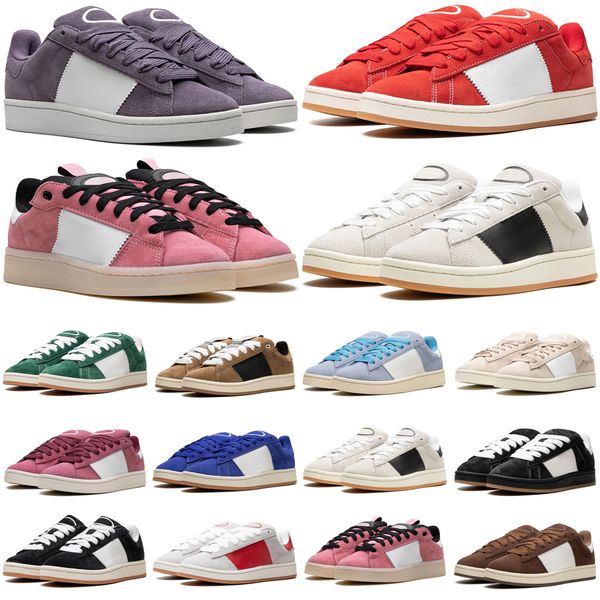 Designer shoe 00s suede casual sports shoes gray 2024 black dark green cloud miracle semi bright blue ambient sky mens womens skateboarding