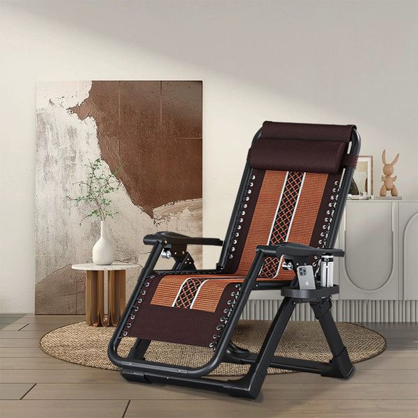 Folding recliner office nap chair back nap chair Home adult couch couch balcony leisure rollaway bed