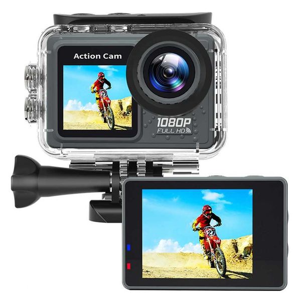 Sports Action Video Cameras WiFi Action Camera 30m Waterproof Exercise Video Recorder 120 Wide Angle Underwater Camera with Accessories J241