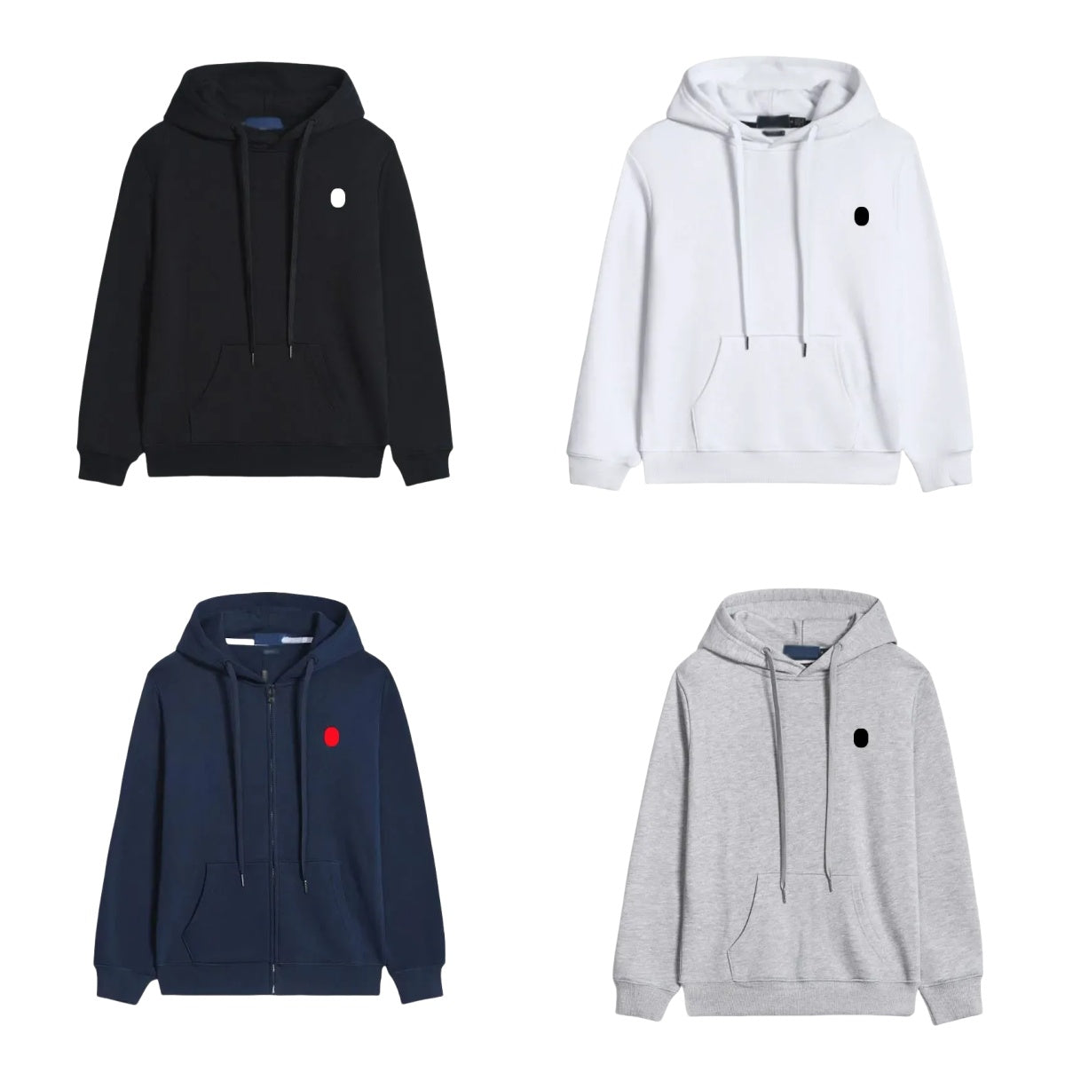 Designer Mens Hoodies Loose Cardigan Tops Clothing Polo Tracksuit Set Pullover Cotton Simple Long Sleeve Casual Zip Up