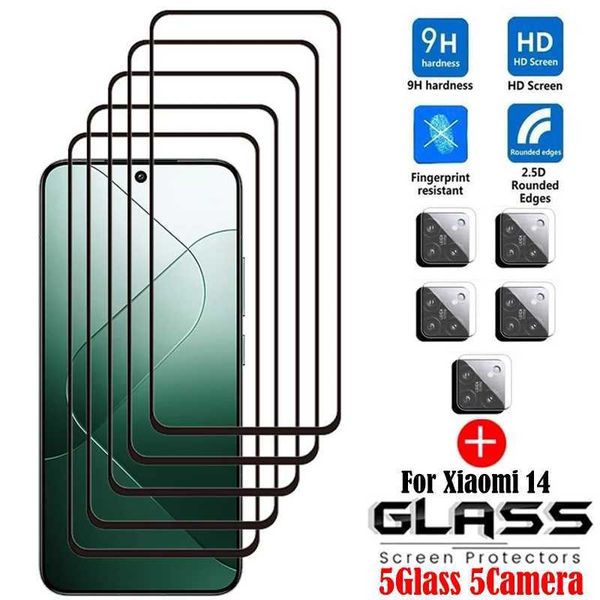 Cell Phone Screen Protectors Full Cover Full Glue Tempered Glass For 14 Screen Protector For 14 Camera Film For 14 Glass J241114