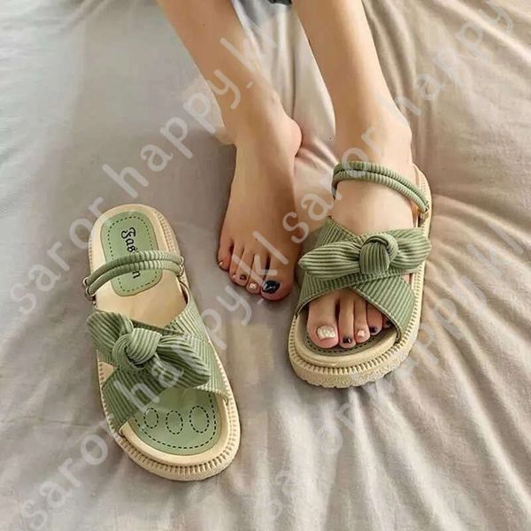 Designer Shoes Slippers Hada Womens Roman Sandals Flat Shoes Fashionable Student 2023 Xw6.5 228