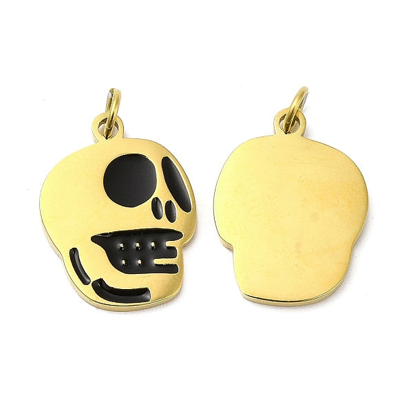 Pendentifs en acier inoxydable 304 avec placage ionique (IP) pour Halloween