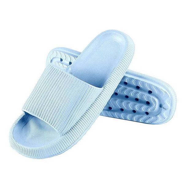 Slippers Hot Thick Platform Bathroom Household Slide Womens Cloud 4CM Soft Sole Eva Indoor Sandals Anti slip Flip Cover Mens010ZAN H240322