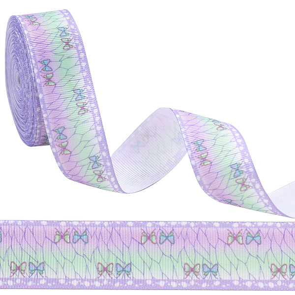 Cinta de grosgrain estampada de poliéster de 10 yarda